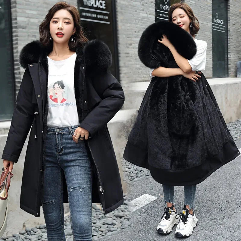Women Parka Clothes Long Coat