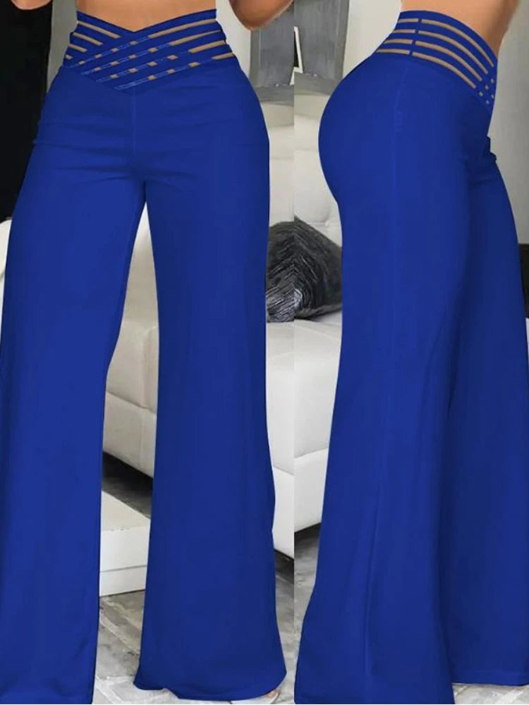 Wide Leg Flared Pants