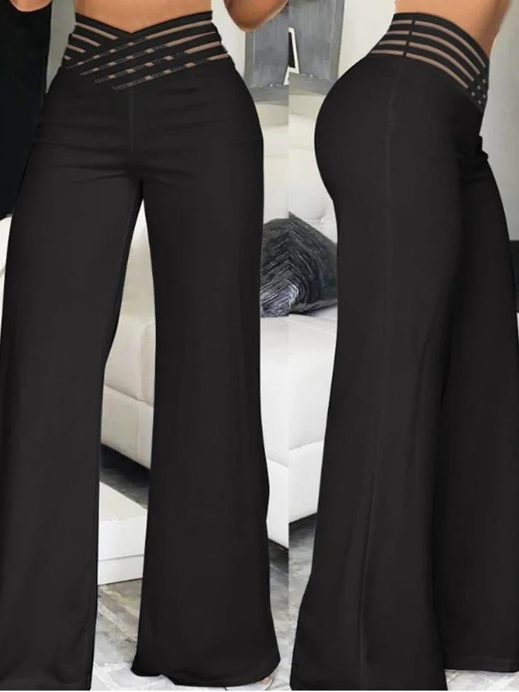 Wide Leg Flared Pants