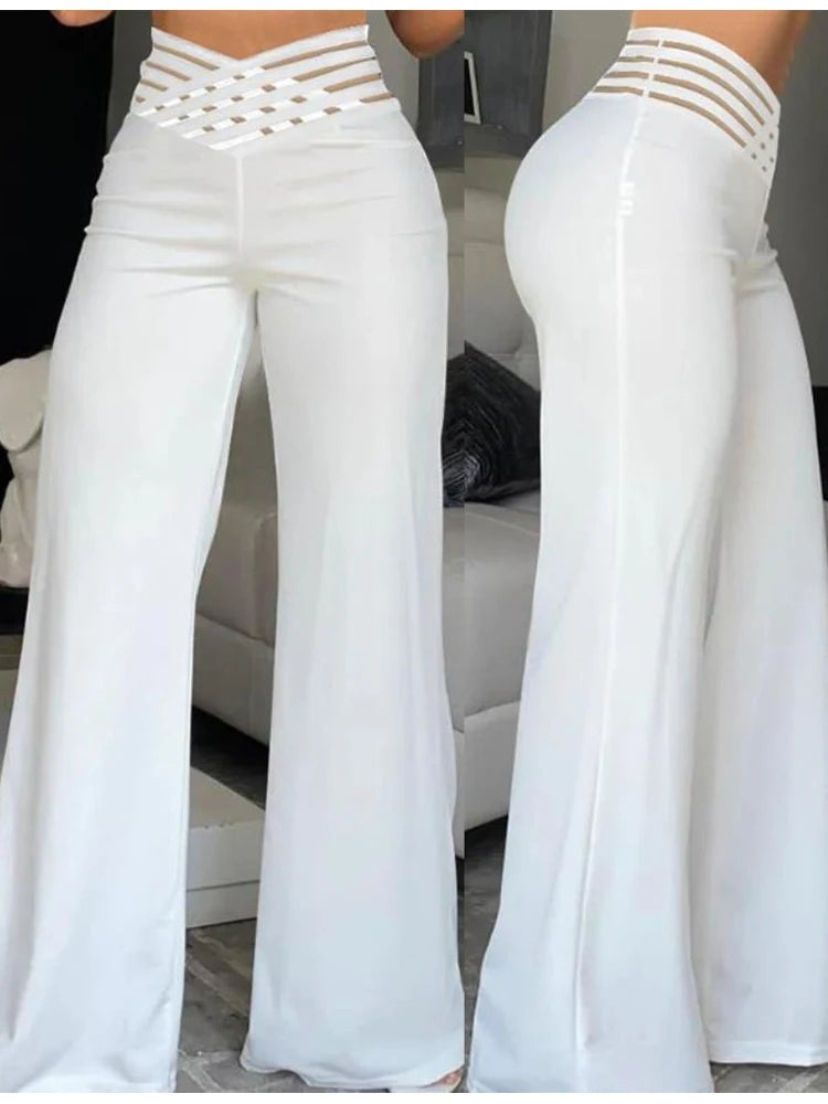 Wide Leg Flared Pants