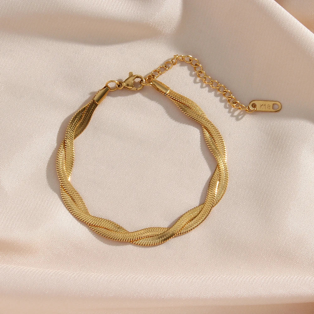 Chain Necklace & Bracelet Set