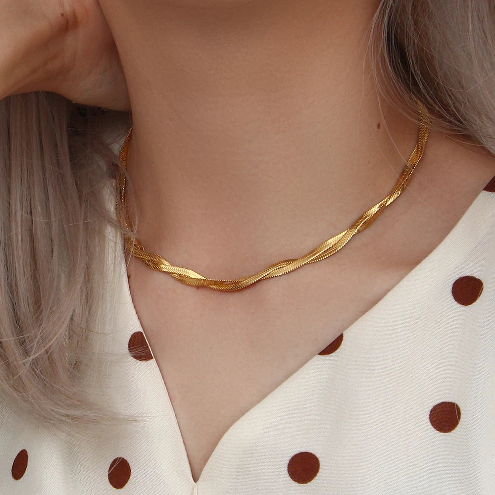 Chain Necklace & Bracelet Set