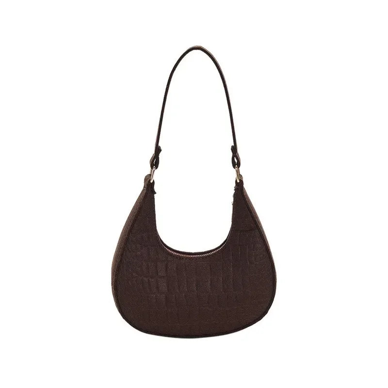 Casual Single Shoulder Dumpling Handbag