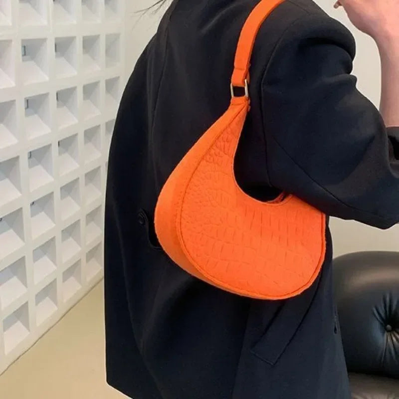 Casual Single Shoulder Dumpling Handbag