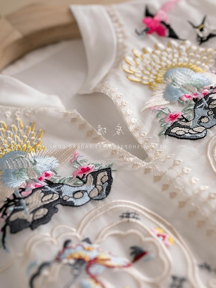 Ethereal  Embroidery Chiffon Dress