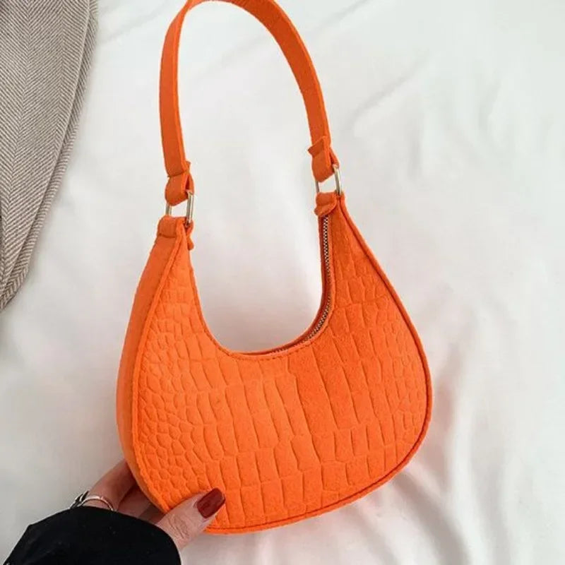 Casual Single Shoulder Dumpling Handbag