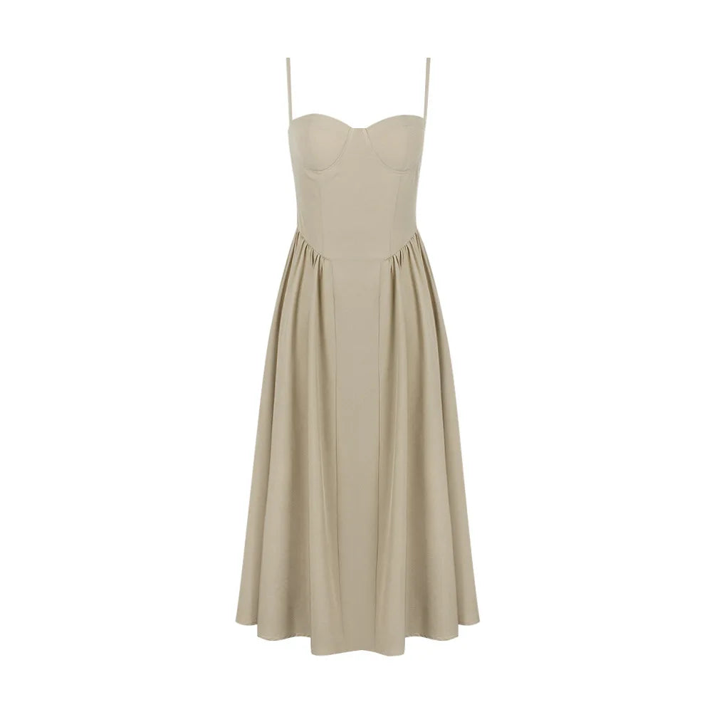 Elegant Midi A-Line Dress