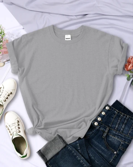 Solid Color Women T Shirts