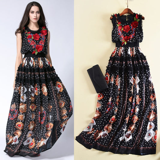 New embroidered flower dress