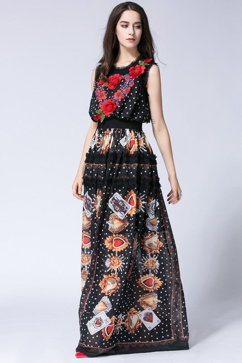 New embroidered flower dress