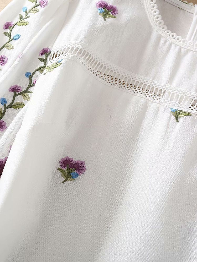 Vintage Ruffle Hem Dress