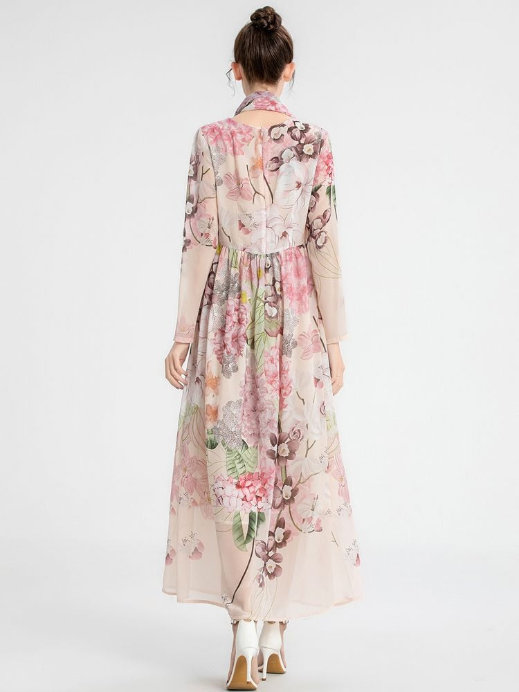 Scarf Print Dress