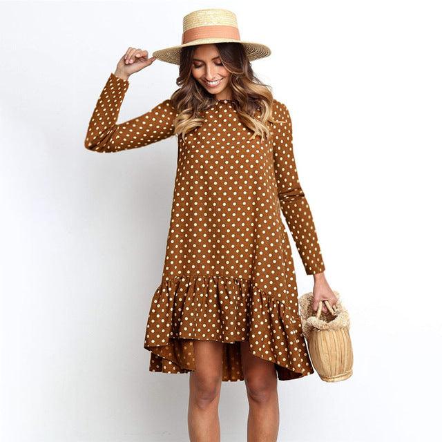 Doris Ruffle Bottom Dress - SHANIRE