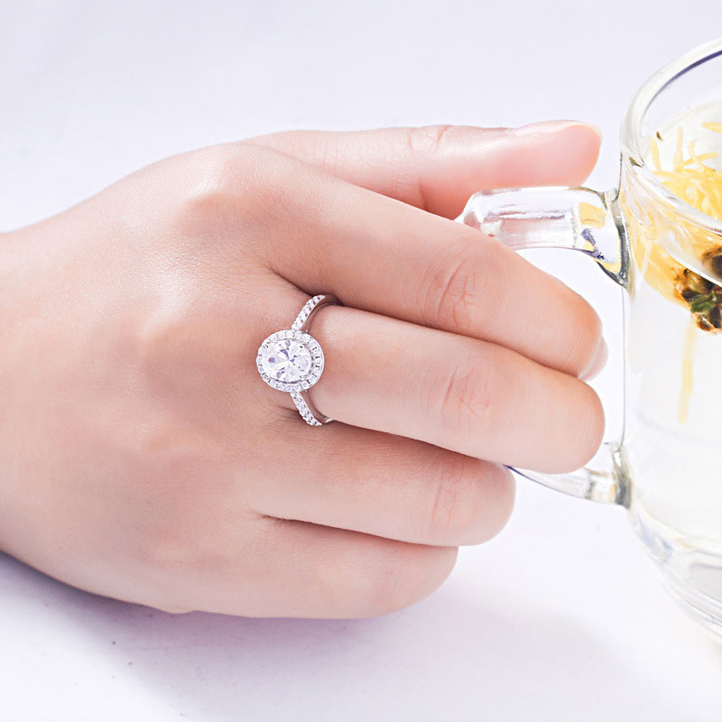 Oval Cut Cubic Zirconia Ring