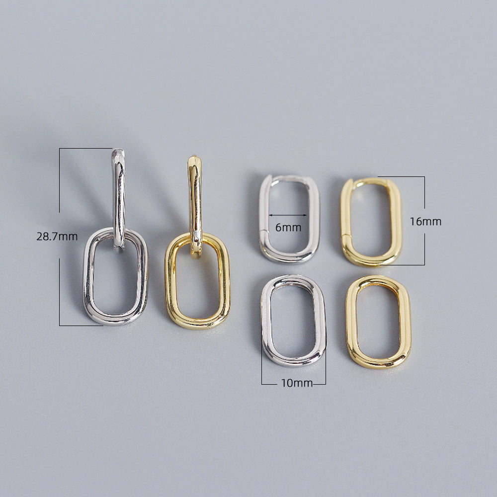 Metal Detachable Earrings