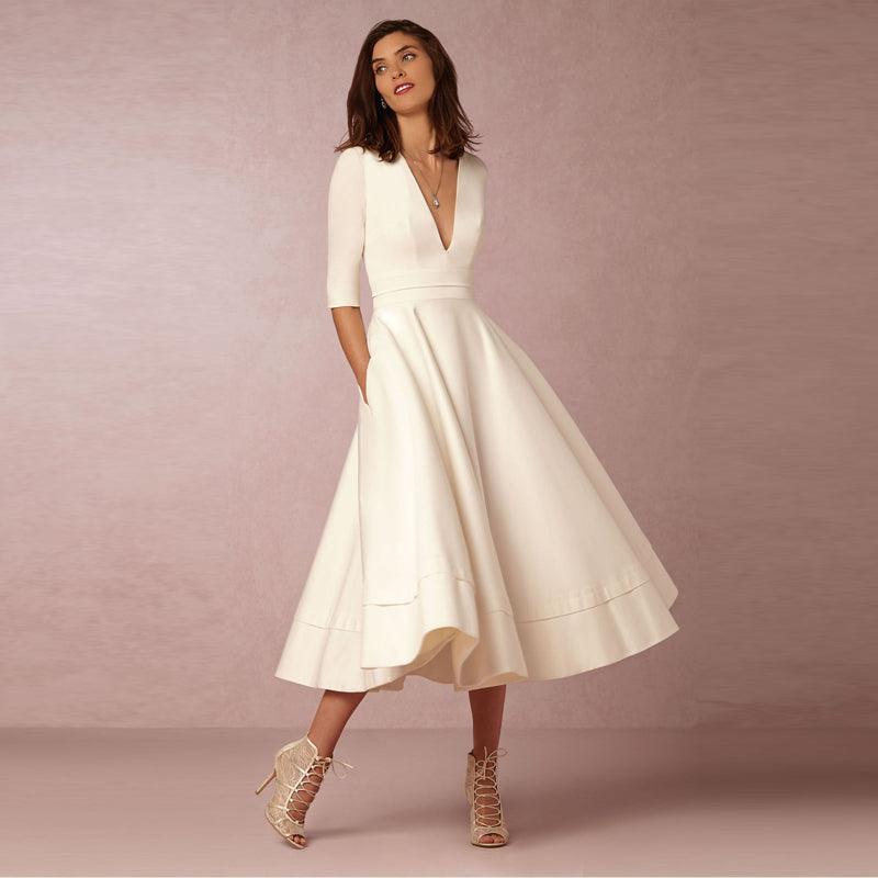Edith Satin Dress - SHANIRE