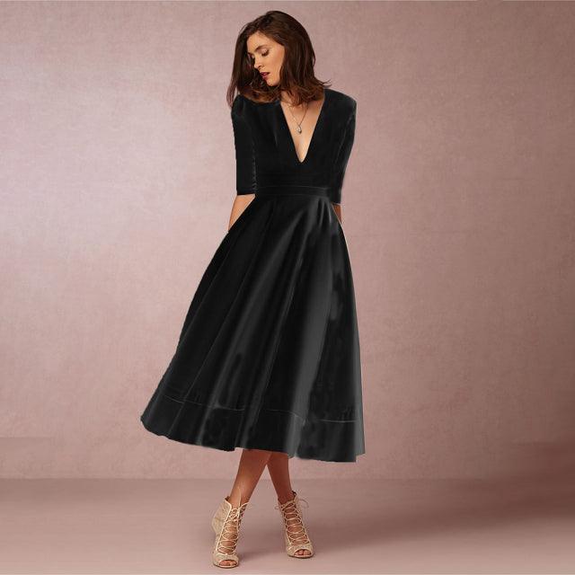 Edith Satin Dress - SHANIRE