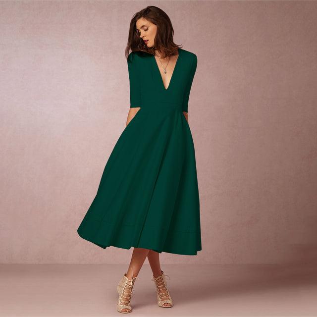 Edith Satin Dress - SHANIRE