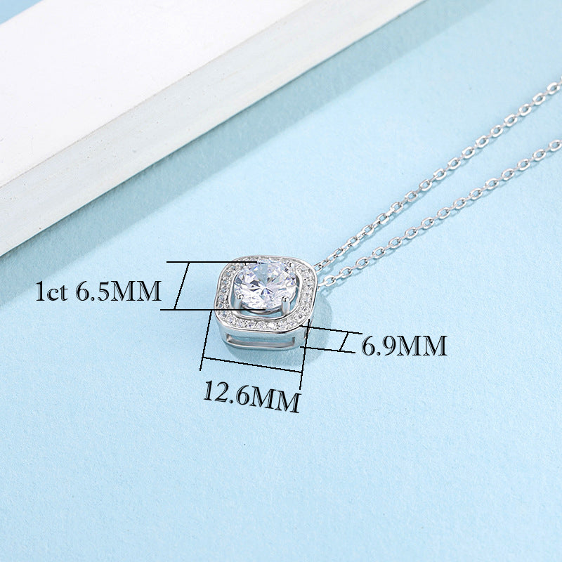 Moissanite Geometric Necklace