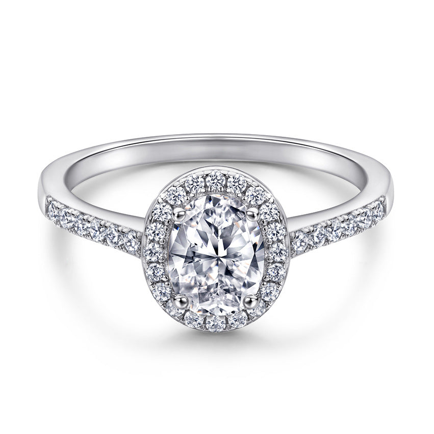 Oval Cut Cubic Zirconia Ring