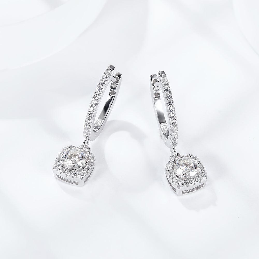 Color Moissanite Drop Earrings - SHANIRE