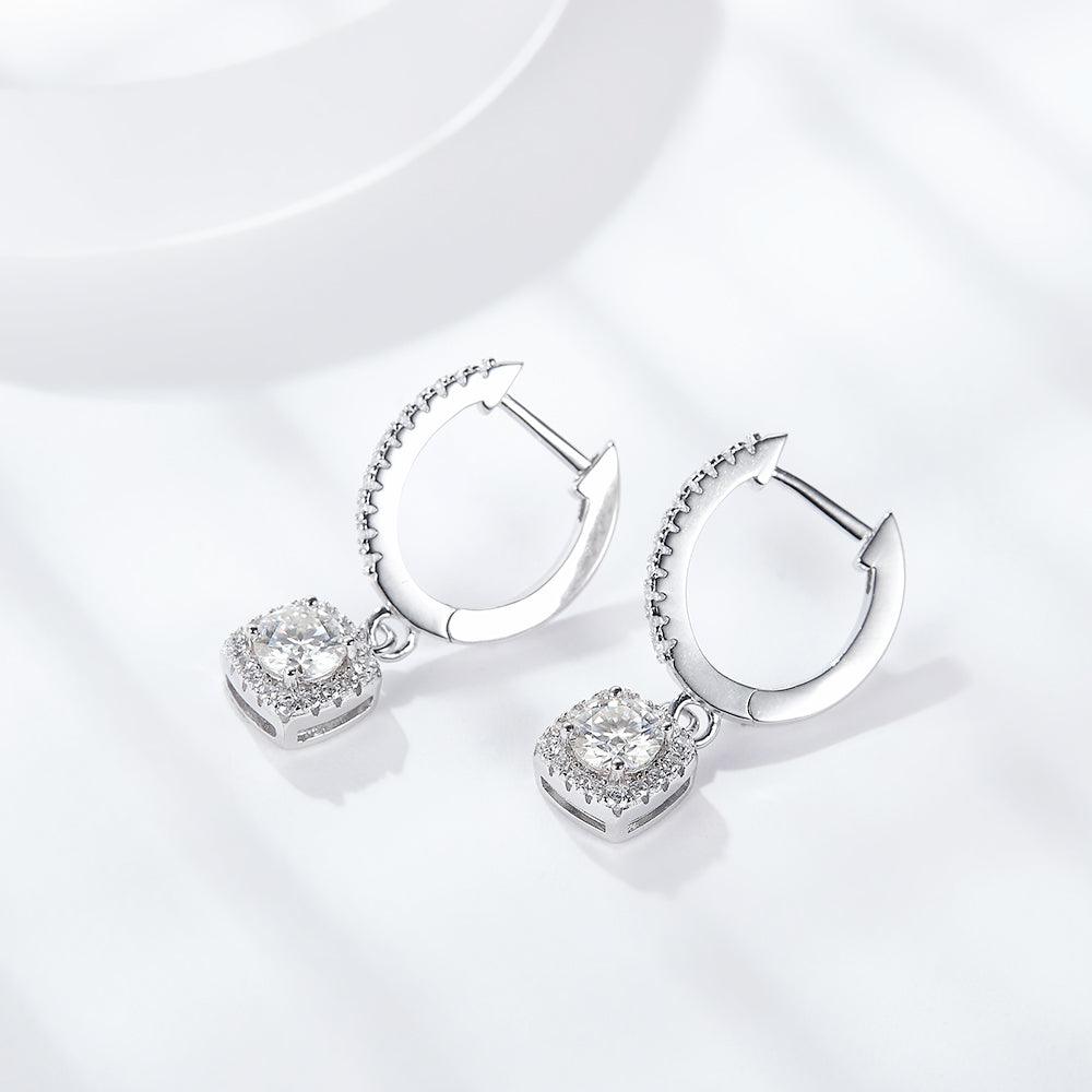 Color Moissanite Drop Earrings - SHANIRE